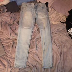 American eagle light wash jeggings